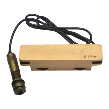 Passive Magnetic Guitar Pickup Wood Texture Not Battery Required Simple Install B