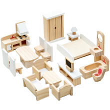Dollhouses Scale Furniture Set Realistic Room Scene Display Decors for Kids Fun 01
