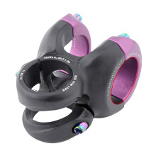 Mountain Bike Stem Aluminum Alloy Short Handlebar Stem Cycling Accessories Black purple