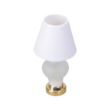 Bedroom Table Lamp Model Realistic Vintage Life Scene Doll House Pretend Game