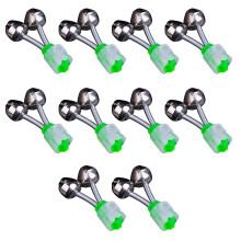 10Pcs Night Fishing Rod Fish Bites Baits Alarm Indicator with Double Anti blocking trumpe