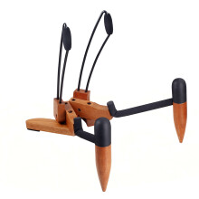 Folding Wood Ukulele Stand Musical Instrument Holder Small Guitar Mahogany core wood