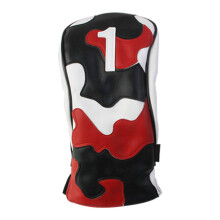 Golf Putter Cover Soft Plush Lining Golf Club Accessories Square Putter Case Red No. 1