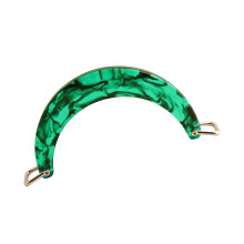 Luxurious Handbag Handle with Metal Buckles Hardware Resins Bag Purse Handle 05style