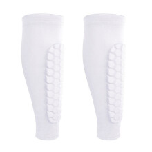 Shock Absorption Football Shin Guards Adult Football Shin Guards Protective Pad White M