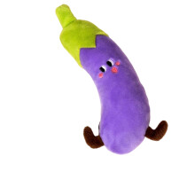 Infant Plush Rattle Toy AntiStartle Reflexing Relief Emotional Comfort Sleep Toy eggplant