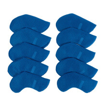 10lots Elastic Iron Headcovers Breathable Protective Sleeves Golf Accessory Blue
