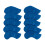 10lots Elastic Iron Headcovers Breathable Protective Sleeves Golf Accessory Blue 1