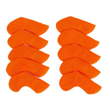 10pcs Golf Iron Head Covers Elastic Protectors Golf Headcover Drivers Cover Orange