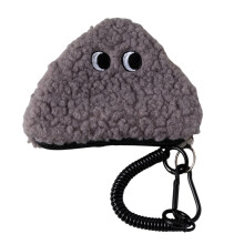 Compact Onigiri Inspired Change Purse Storage Bag For Commuting And Daily Use Gray