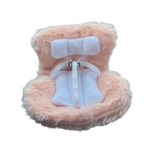 Plush Figure Dolls Car Seat Car Interior Decors Desktop Display Car Milk tea color