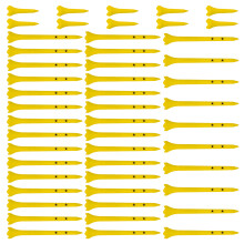 50Pcs 4 Prongs Head Golfs Tees Nonslip Balls Stand Unbreakable Golfs Tees Yellow