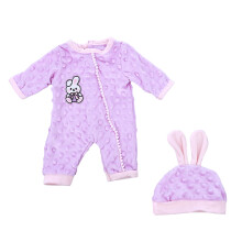 Furry Overalls Pajama For 18 Inch Girl Doll Winter Pajama Christmas Clothes