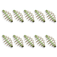 10pcs Fishing Spring Feeder Coil Inline Method Feeder Saltwater Fishing Tackle Medium size