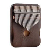 Portable 17/21 Keys Small Piano Wood Finger Piano Exquisite Thumb Retro color 21 sounds