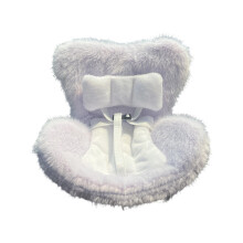 Figure Dolls Car Seat With Adjustable Strap Car Air Vent Clip Desktop Display White