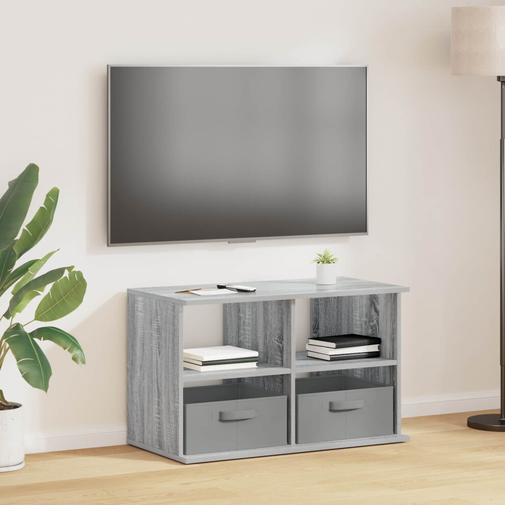 Vidaxl Tv Stand With Drawer Grey Sonoma 79 X 40 X 48 Cm