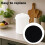 10pcs Compost Bin Charcoal Filters, Round Activated Carbon Fiber Replacement Air Filter for Kitchen Compost 3