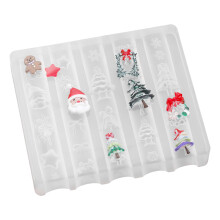 Silicone Mold for 3D Christmas Nail Art and Jewelry Making Nail Accessories