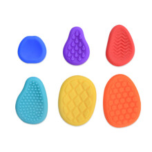 6pcs Interactive Textured Stone Toy For Relaxation And Calming for School Use 01style