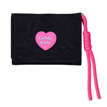 Trendy Heart Shaped Mini Purse With Multiple Card Slots And Coin Compartment Black