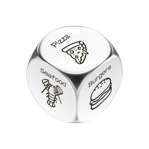 Couple's Date Night Food Selector Dices Decision Maker Fun White Elephants Gift 8