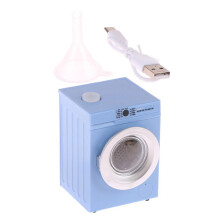 Miniature Dollhouses Washing Machine 1 12 Scale Laundry Room Appliance Blue