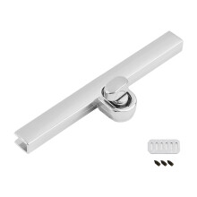 Metal Turn Lock Replacement Accessories For Handbag Adds Style And Security Silver