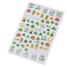 Saint Patrick’s Day Nail Sticker Shamrock Nail Decals Clovers Nails Art Stickers 9style