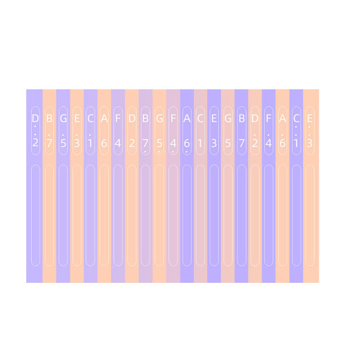 21 Keys Thumb Piano Decals Keyboard Instruments Accessories for Beginner Learner Stripe