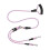 Dobbelt hundeline med 360 rotation, ingen sammenfiltring Rose red 1