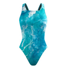 Women Swimming Suit Push Up Swimwear 1 Pc Swimsuit Flower Printed Bathing Suit Pattern 2 S