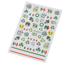 Adhesive Nail Sticker Nail Decals Saint Saint Patrick’s Day Nails Art Stickers 8style