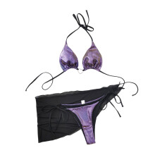 Pack of 3pcs Split Swimwear Set Quick Dry Adjustable Swimsuit for Women S