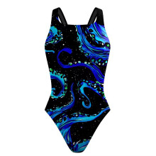 Women Swimsuit 1 Pc Bathing Suit Push Up Swimming Suit Flower Printed Swimwear Pattern 1 L