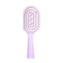 Hollow out Hair Detangler Styling Comb Detangle Hair Brush Suitable for Woman Purple