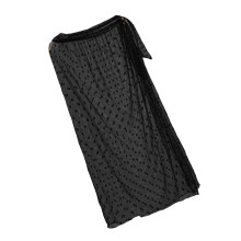 Sheer Mesh Beach Coverup Side Slit Long Beach Skirt Sheer Mesh Swimsuit Coverup Style 1