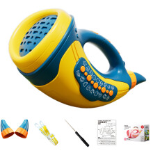 Interactive Animal Caller Music Instrument Toy for Kids with Lights and Sounds Blue