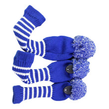 3lots Durability Golf Headcover Scratch Resistant Golf Headcover Drivers Cover Blue