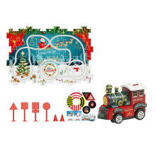 Interactive Adventure Puzzle Track Game for Kids Build and Play Electric Train 13PCS