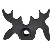 Billiard Cue Rack Plastic Snooker Pool Cue Rack Bridge Head Billiard Rod Stick Black