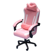 1/6 Gaming Chair Model for 1/6 Dollhouses Decorations Pretend Playset for Kids Pink