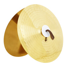 1Pair Multiuse Practice Cymbal Brass Band Ensemble Cymbals Percussion Instrument 14 inches