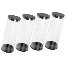 4Pcs Golf Barrels Clear Tubes with Caps Golfs Carrying Case Clear Plastic Tube