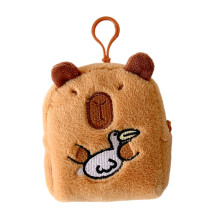 Lovely Capybara Change Purse Coin Pouch Plush Coin Purse Headphone Case Pelicans