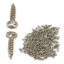 100Pcs Pickguard Screws Set Guitar Mounting Screws for Electric Guitar Pickguard Silver