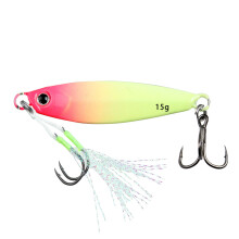 Luminously Fishing Baits Artificial Lures Long Casting Jigging Spoon Lure B 15g