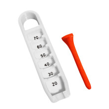 Golf Tees Height Gauge Elevator Portable Training Tool Golf Accessories Tool White