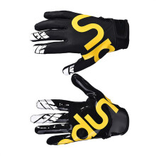 Football Gloves Full Finger Baseball Gloves Anti-slip Sport Gloves for Black and yellow L