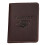Leather Passport Pouch with Blocking Designs Credit Card Protective Cover Coffee 1